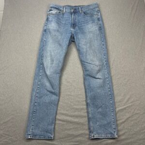 Levi's 505 Regular‎ Fit Jeans Mens W32 L32 Light Wash Denim Pants